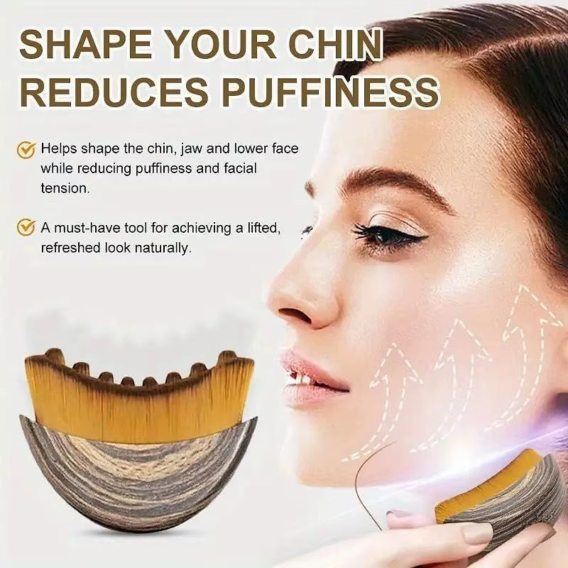 Lymphatic Contour Face Brush Ergonomically Designed to Fit Sculpting Drainage Massager for Face the Skin Precisely LBHL31