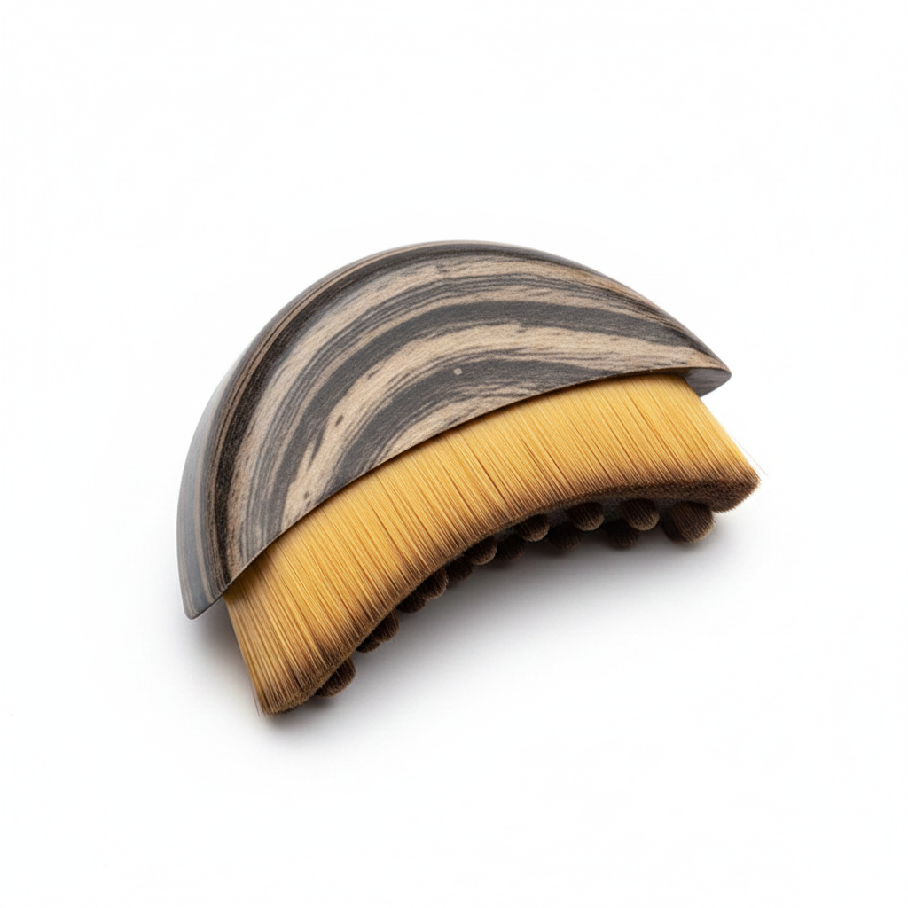 ContourFlow™ Lymphatic Facial Brush - clean studio shot on white background