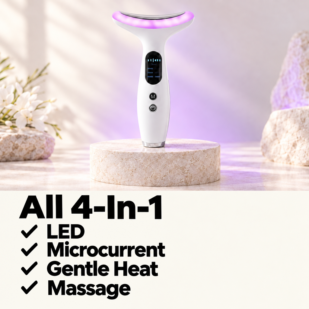 SkinGlow Pro image with All 4-In-1, LED, Microcurrent, Gentle Heat, and Massage